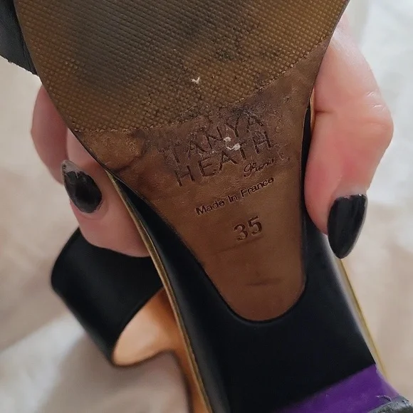 Tanya health size 5 leather heels with detachable heel - Picture 3 of 6